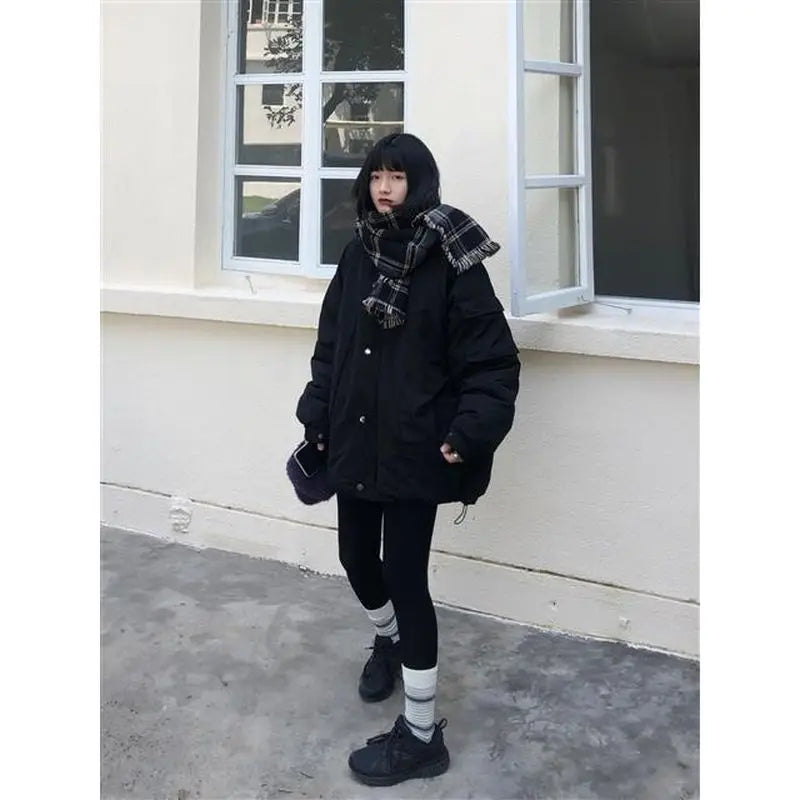 2024 Korean Thick Padded Jacket - Women's Mid-Length Bread Coat for Autumn/Winter