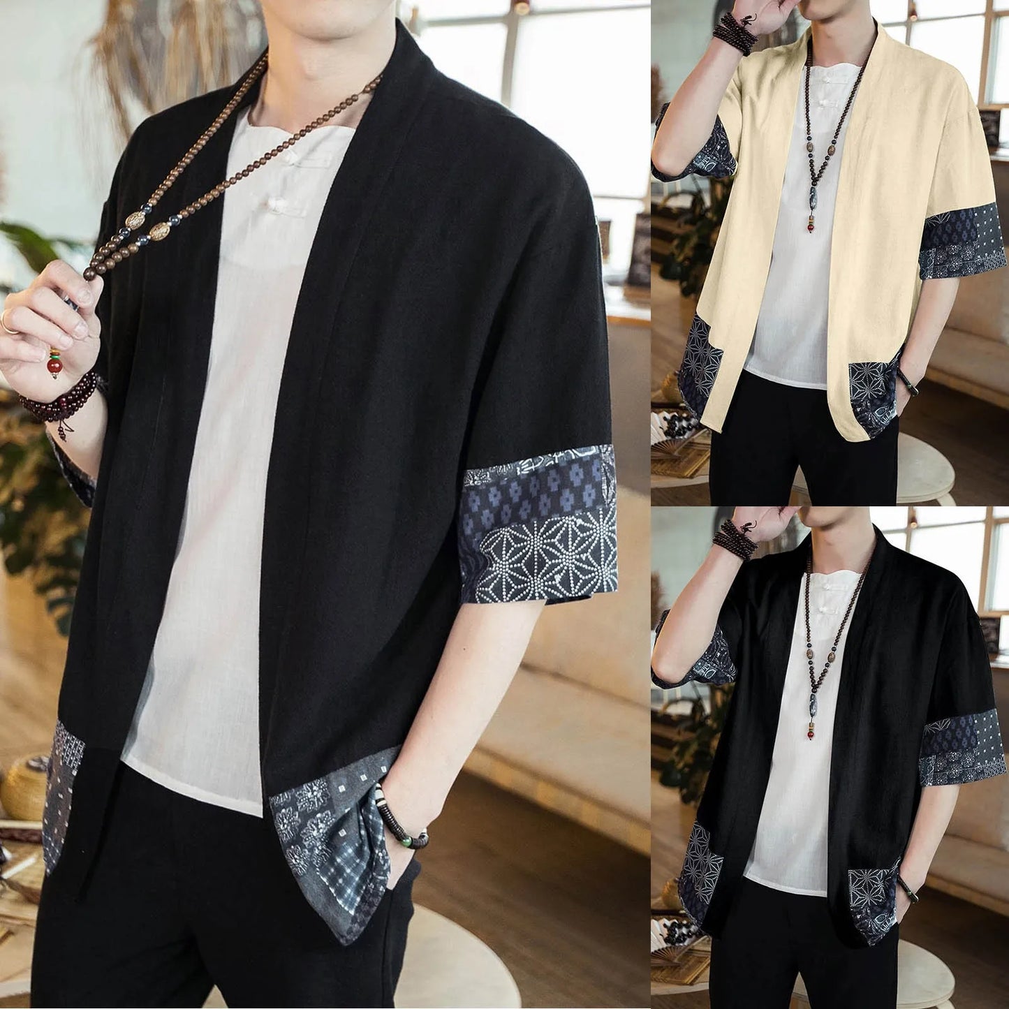 Hanfu Cardigan Spring/Autumn - Traditional Chinese Streetwear for Men