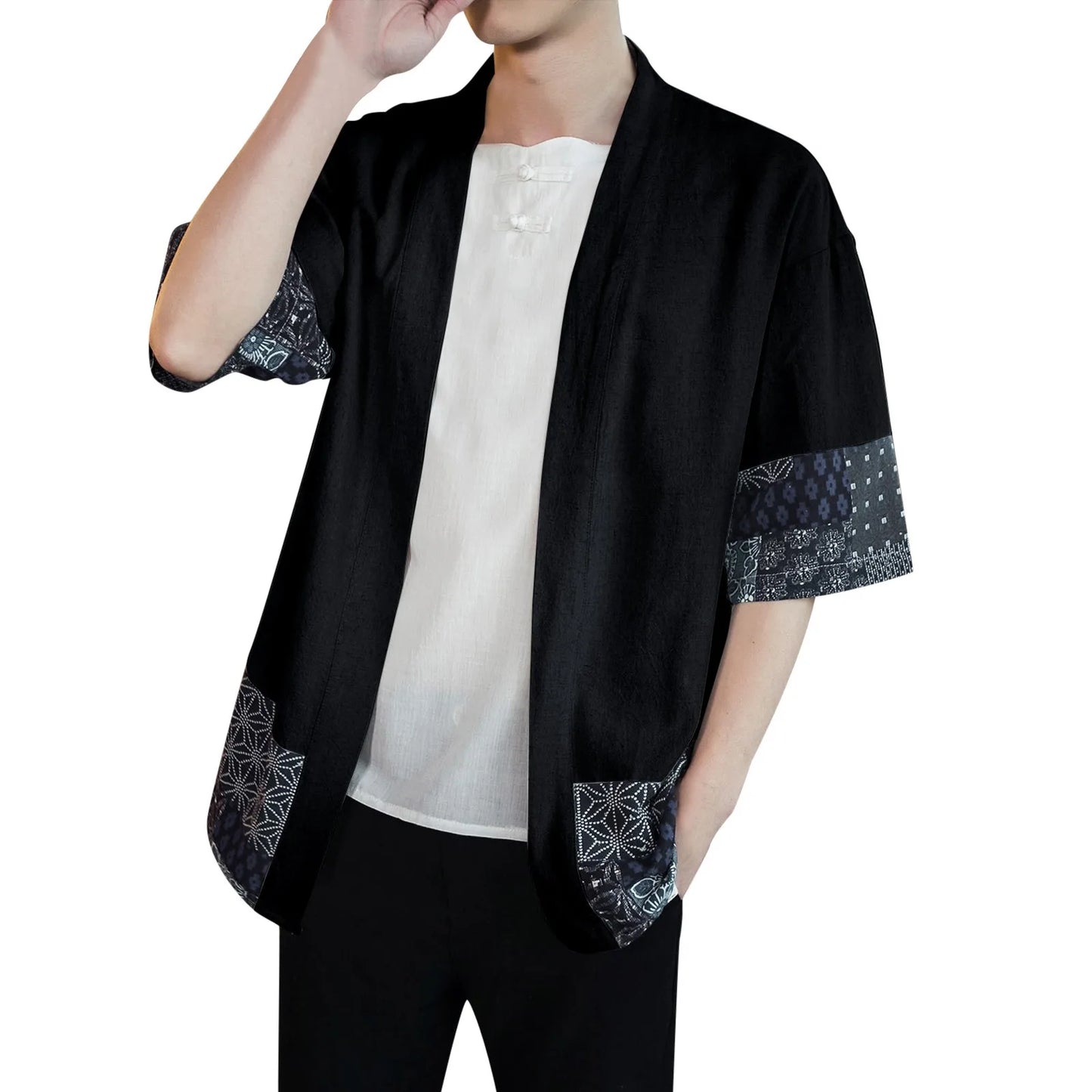 Hanfu Cardigan Spring/Autumn - Traditional Chinese Streetwear for Men