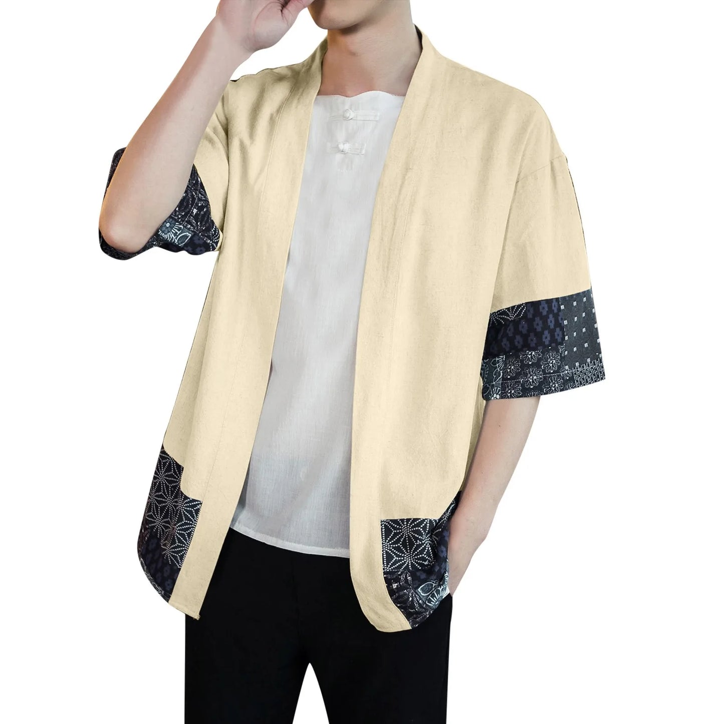 Hanfu Cardigan Spring/Autumn - Traditional Chinese Streetwear for Men