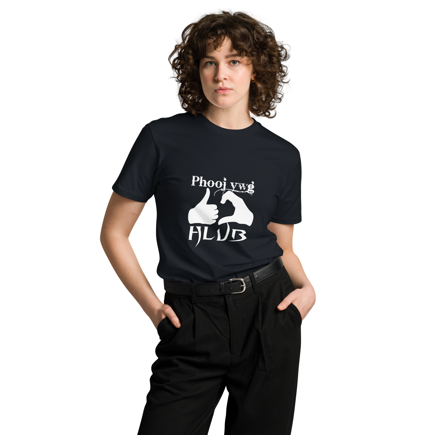 Phooj Ywg Hlub - Unisex premium t-shirt - Black