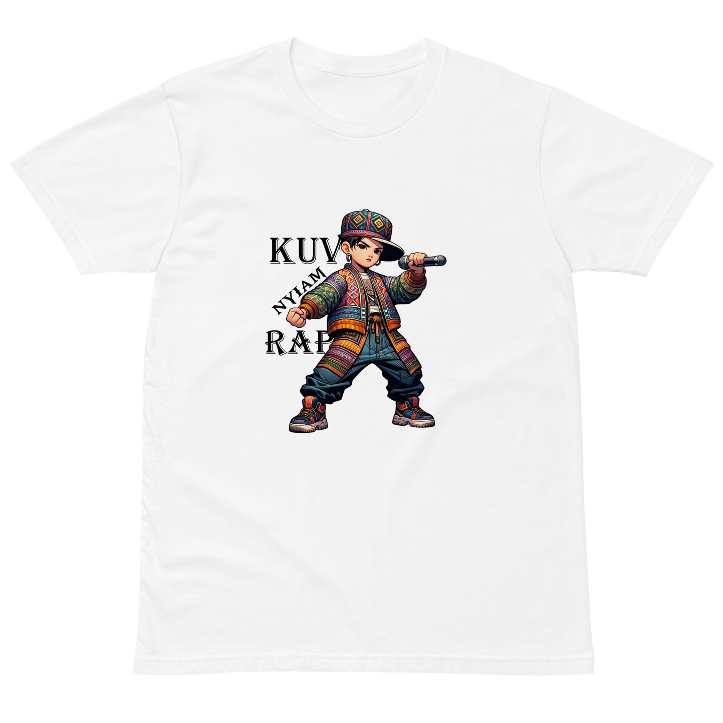 Kuv Nyiam Rap - Unisex premium t-shirt