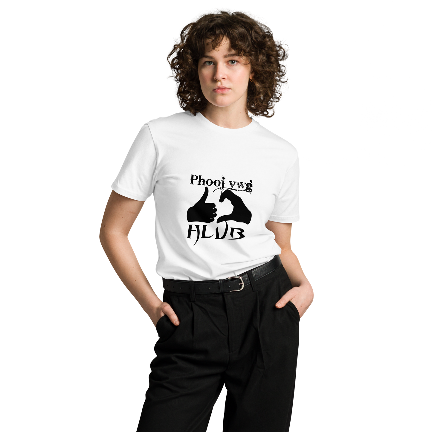 Phooj Ywg Hlub - Unisex premium t-shirt - White